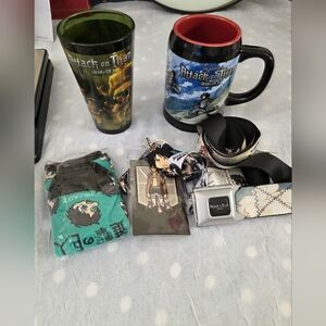 Attack on Titan Mug and Accessories Set 5 Merchandise.